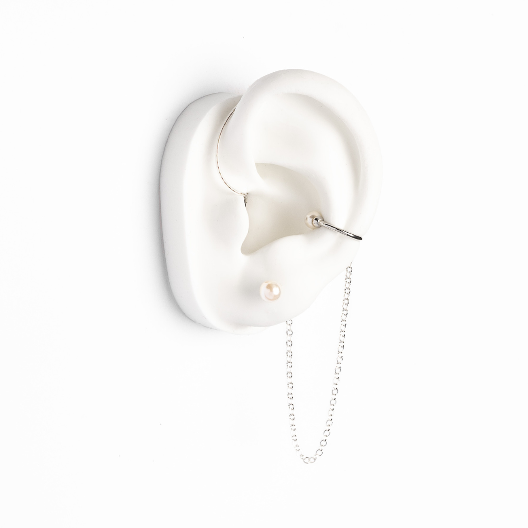 Pearly Friends Set - Hearing Aid Jewelry | DEAFMETAL® Hearing Jewelry